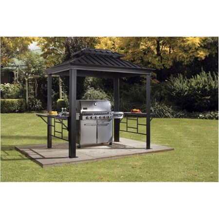 Sojag Sojag 500-9162875 6 x 8 ft. BBQ Messina No.77 Gazebo Steel Roof 500-9162875